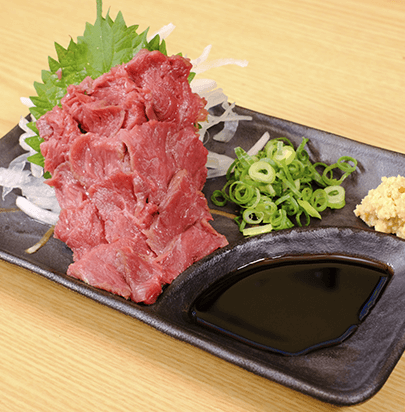 熊本県産の馬刺し